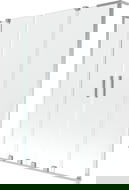 Mexen Velar L Dvojkrídlový sprchový paraván 2-dielny posuvný 140 x 150 cm, transparentný, chróm - 896-140-003-02-01