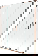 Mexen Velar L Duo vaňová zástena 2-krídlová posuvná 140 x 150 cm, transparentná, ružové zlato - 896-140-003-02-60