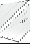 Mexen Velar L Duo sprchová zástenou 2-krídlová posuvná 160 x 150 cm, priehľadná, brúsená gun gray - 896-160-003-02-66