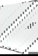 Mexen Velar L Duo sprchová zástená 2-krídlová posuvná 160 x 150 cm, transparentná, gun metal - 896-160-003-02-95