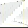 Mexen Velar L Duo vaňová zástenová 2-krídlová posuvná 170 x 150 cm, transparentná, zlatá kefovaná - 896-170-003-02-55