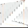 Mexen Velar L Duo sprchová zástena dvojkrídlová posuvná 170 x 150 cm, transparentná, brúsená meď - 896-170-003-02-65