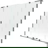 Mexen Velar L Duo vaňová zástena 2-krídlová posuvná 200 x 150 cm, transparentná, gun metal - 896-200-003-02-95