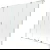 Mexen Velar L Duo vaňová zástena, 2-krídlová, posuvná, 200 x 150 cm, priehľadná, brúsený nikel - 896-200-003-02-97
