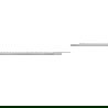 Mexen Line-B lišta spádová pre sklo 120 cm ľavá, inox - 181004120L