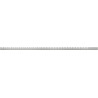 Mexen Line-B spádová lišta na sklo 120 cm ľavá, inox - 181004120L