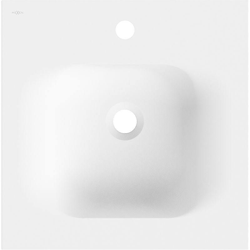 Mexen Vela umývadlo zapustené do dosky 46 x 46,5 cm, biela matná - 25234501