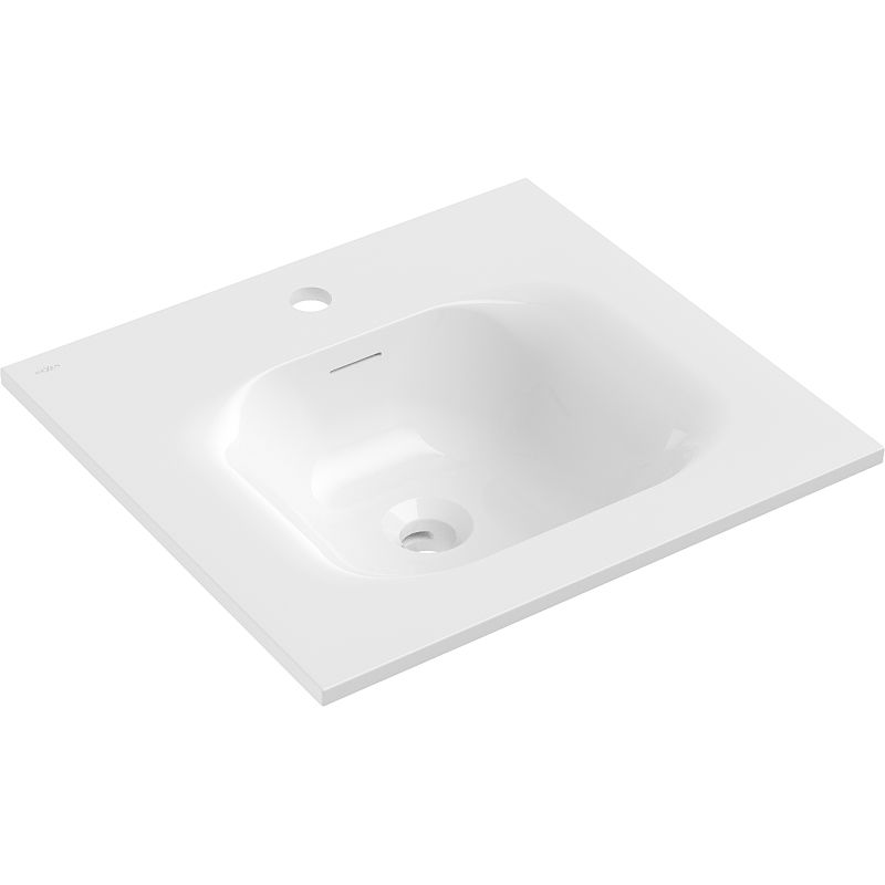 Mexen Vela umývadlo zapustené do dosky 51 x 46,5 cm, biely lesk - 25235000