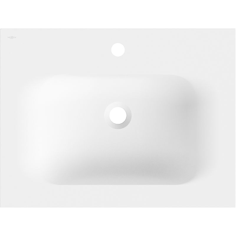 Mexen Vela umývadlo zapustené do dosky 61 x 46,5 cm, biela mat - 25236001
