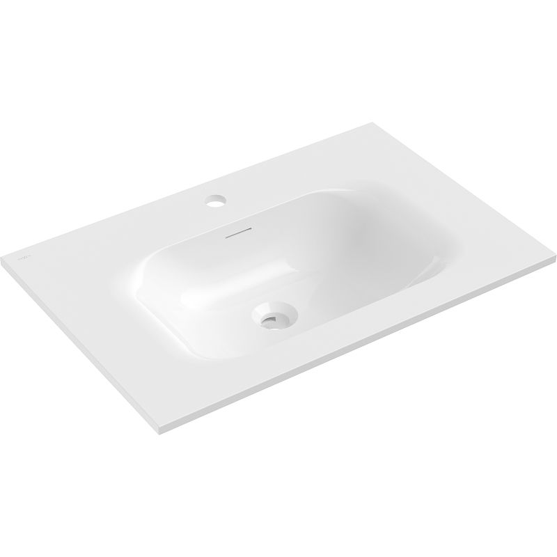 Mexen Vela umývadlo zapustené do dosky 71 x 46,5 cm, biely lesk - 25237000