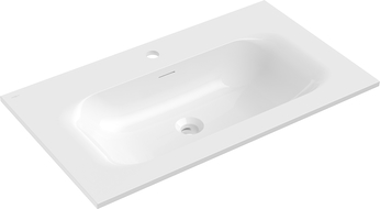 Mexen Vela umývadlo zapustené do dosky 81 x 46,5 cm, biely lesk - 25238000