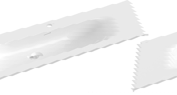 Mexen Vela vstavané umývadlo 91 x 46,5 cm, biely lesk - 25239000