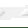 Mexen Vela umývadlo zapustené v doske ľavé 101 x 46,5 cm, biely lesk - 25231000L
