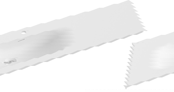 Mexen Vela umývadlo zapustené do dosky ľavá 101 x 46,5 cm, biela matná - 25231001L