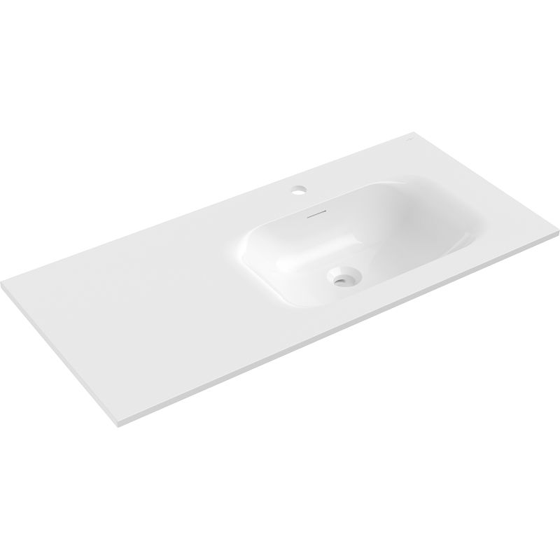 Mexen Vela umývadlo zapustené do dosky pravé 101 x 46,5 cm, biela matná - 25231001P