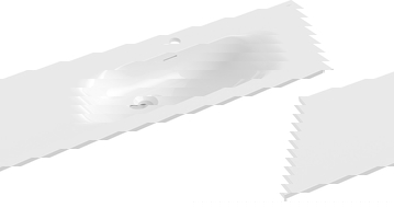 Mexen Vela umývadlo zapustené do dosky pravé 101 x 46,5 cm, biely lesk - 25231000P