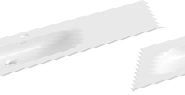 Mexen Vela umývadlo zapustené do dosky ľavé 121 x 46,5 cm, biela lesk - 25231200L