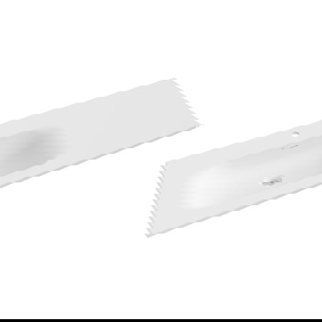 Mexen Vela umývadlo zapustené do dosky ľavé 121 x 46,5 cm, biela mat - 25231201L