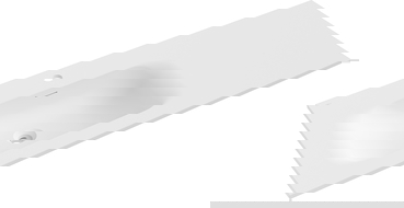 Mexen Vela umývadlo zapustené do dosky ľavé 121 x 46,5 cm, biela mat - 25231201L