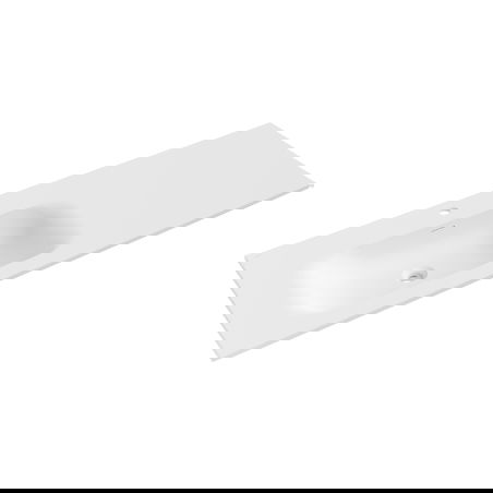 Mexen Vela umývadlo zapustené v doske ľavé 141 x 46,5 cm, biela matná - 25231401L