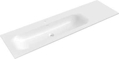Mexen Vela vstavané umývadlo ľavé 161 x 46,5 cm, biely lesk - 25231600L