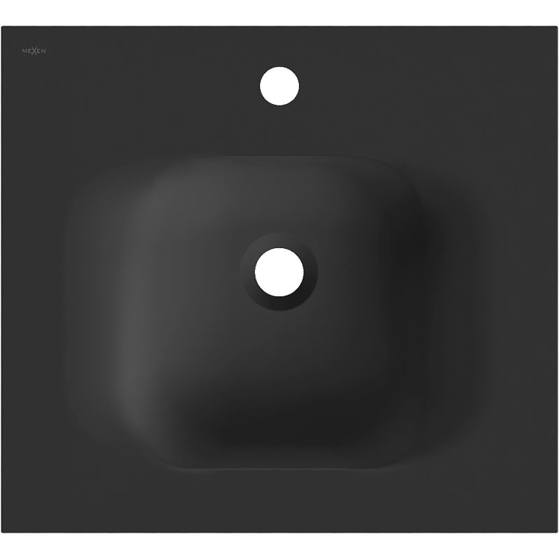 Mexen Vela umývadlo zapustené do dosky 51 x 46,5 cm, čierny mat - 25235071