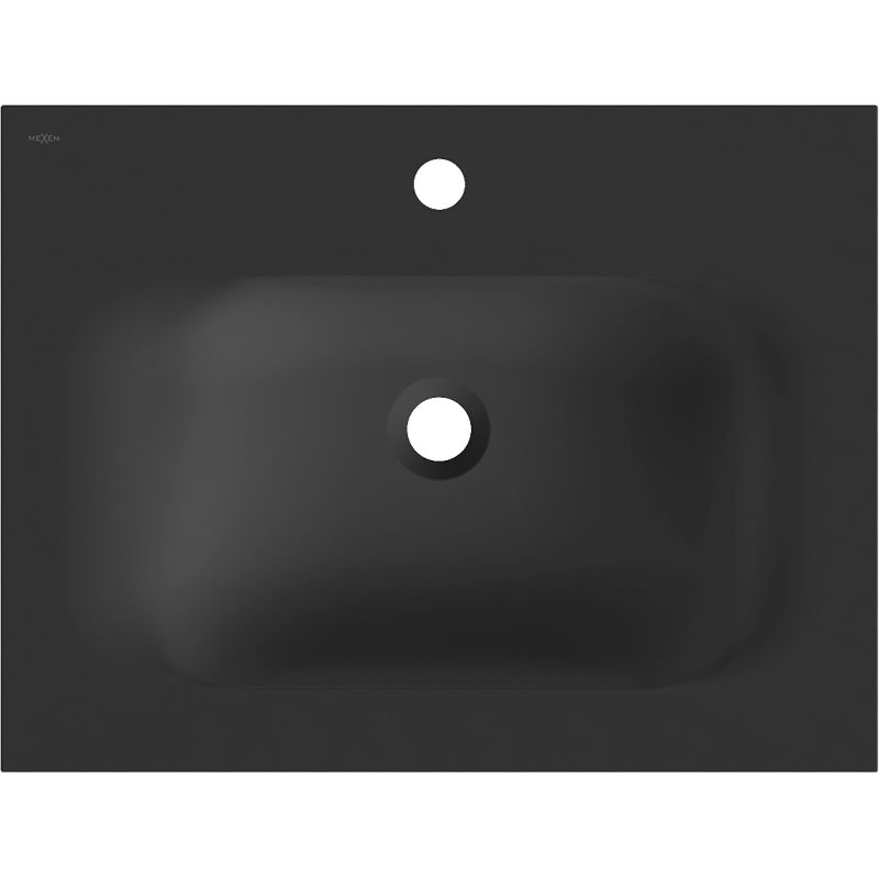 Mexen Vela umývadlo zapustené do dosky 61 x 46,5 cm, čierny mat - 25236071