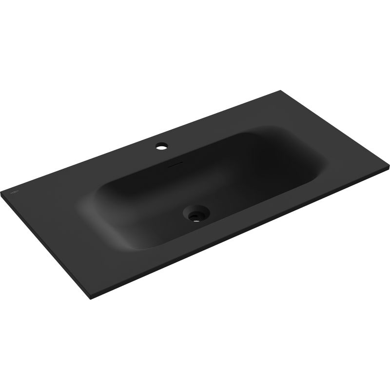 Mexen Vela umývadlo zapustené v doske 91 x 46,5 cm, čierny mat - 25239071