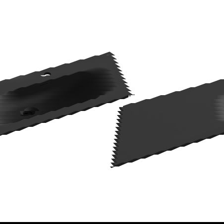 Mexen Vela umývadlo zapustené do dosky pravé 101 x 46,5 cm, čierna mat - 25231071P