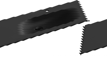 Mexen Vela umývadlo zapustené do dosky pravé 101 x 46,5 cm, čierna mat - 25231071P