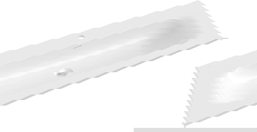 Mexen Vela vstavané umývadlo do dosky 121 x 46,5 cm, biely lesk - 25231200