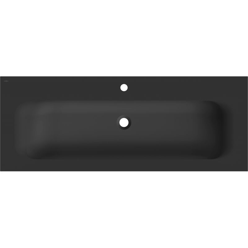 Mexen Vela umývadlo zapustené do dosky 121 x 46,5 cm, čierna matná - 25231271