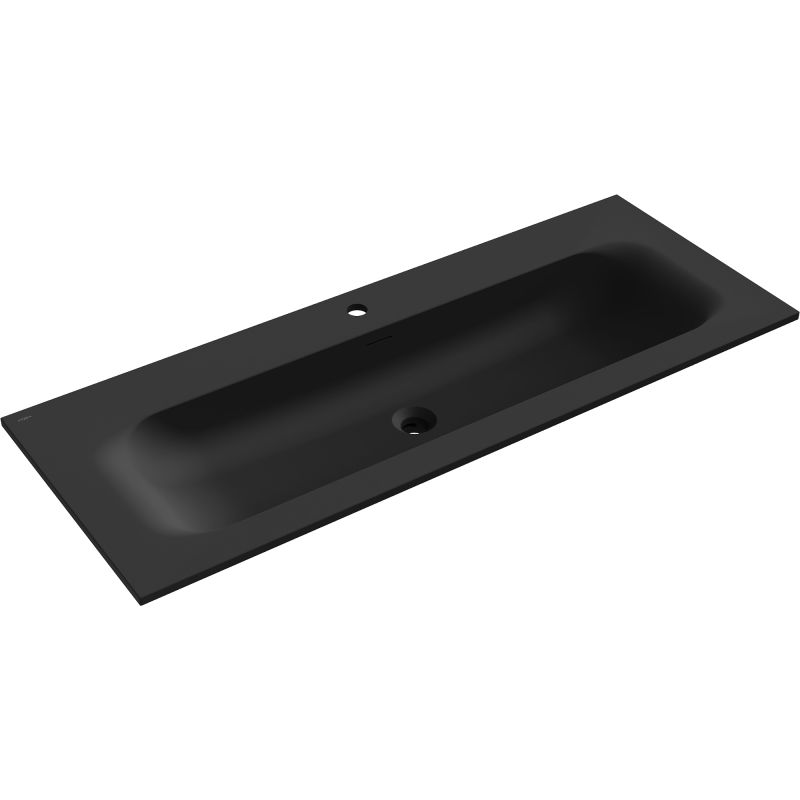 Mexen Vela umývadlo zapustené v doske 121 x 46,5 cm, čierna mat - 25231271