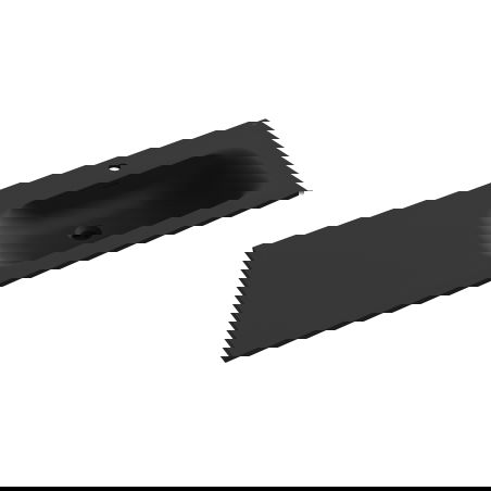 Mexen Vela umývadlo zapustené v doske pravé 121 x 46,5 cm, čierna matná - 25231271P