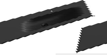 Mexen Vela umývadlo zapustené v doske pravé 121 x 46,5 cm, čierna matná - 25231271P