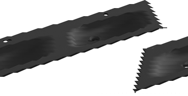 Mexen Vela umývadlo zapustené do dosky dvojité 121 x 46,5 cm, čierna mat - 25231271D