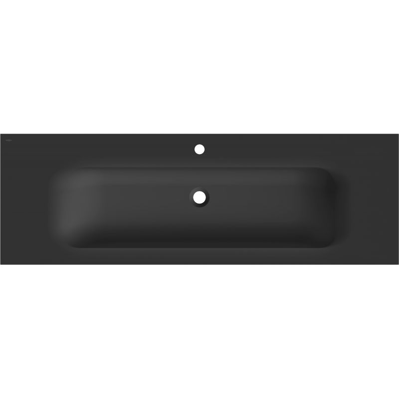 Mexen Vela umývadlo zapustené v doske 141 x 46,5 cm, čierna matná - 25231471