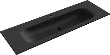 Mexen Vela umývadlo zapustené v doske 141 x 46,5 cm, čierna matná - 25231471
