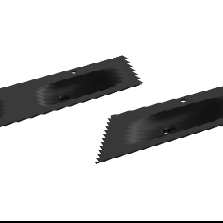 Mexen Vela umývadlo zapustené do dosky dvojité 141 x 46,5 cm, čierna mat - 25231471D