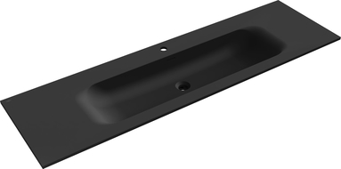 Mexen Vela umývadlo zapustené v doske 161 x 46,5 cm, čierna matná - 25231671