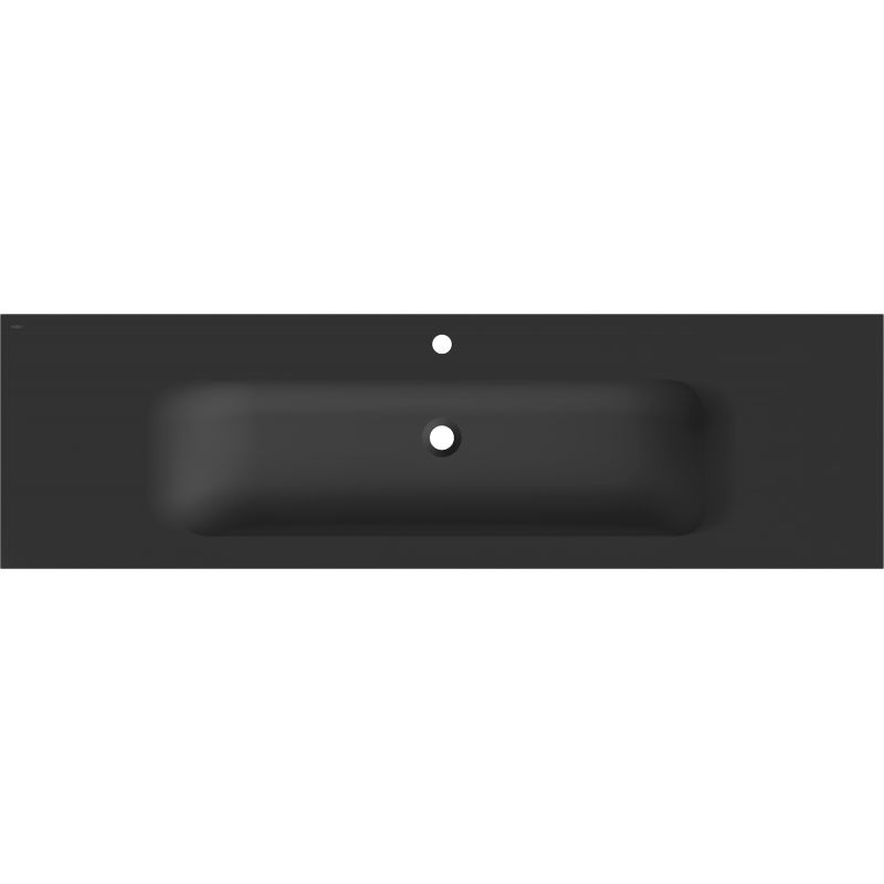 Mexen Vela umývadlo zapustené v doske 161 x 46,5 cm, čierna matná - 25231671