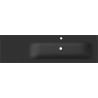Mexen Vela umývadlo zabudované do dosky pravé 161 x 46,5 cm, čierna matná - 25231671P