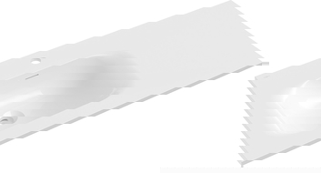 Mexen Vela umývadlo zabudované do dosky ľavé 91 x 46,5 cm, biely lesk - 25239000L