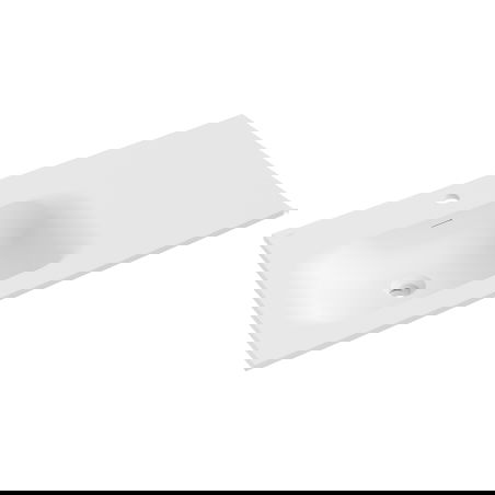 Mexen Vela umývadlo zapustené v doske ľavé 91 x 46,5 cm, biela mat - 25239001L