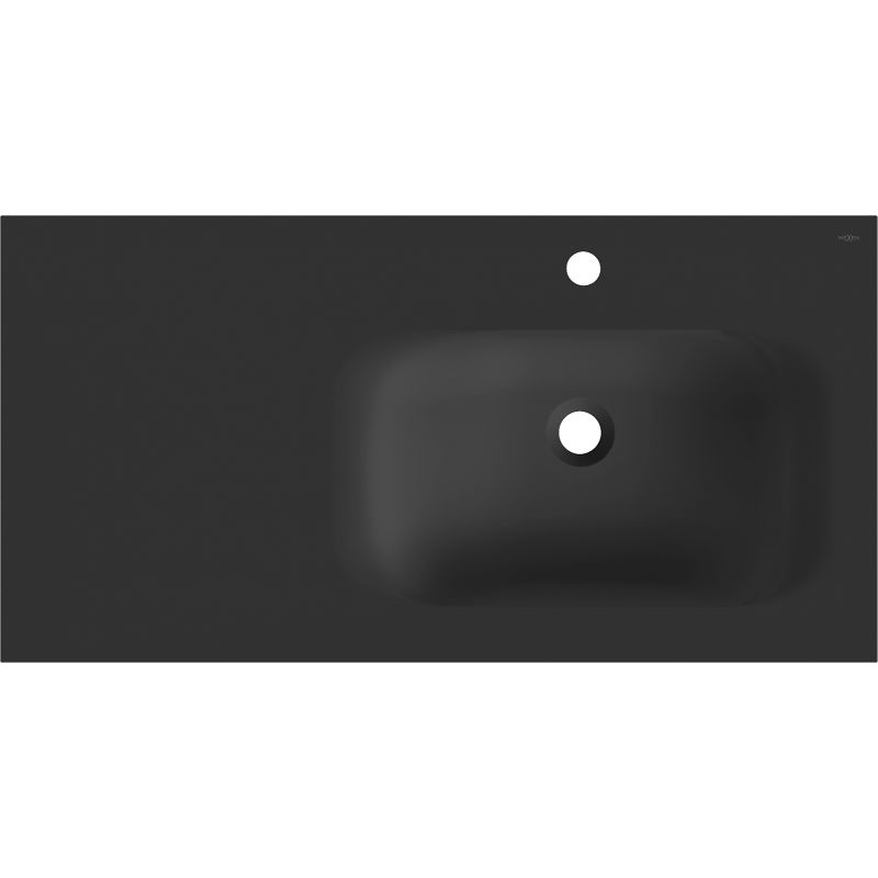 Mexen Vela umývadlo zapustené do dosky pravé 91 x 46,5 cm, čierny mat - 25239071P