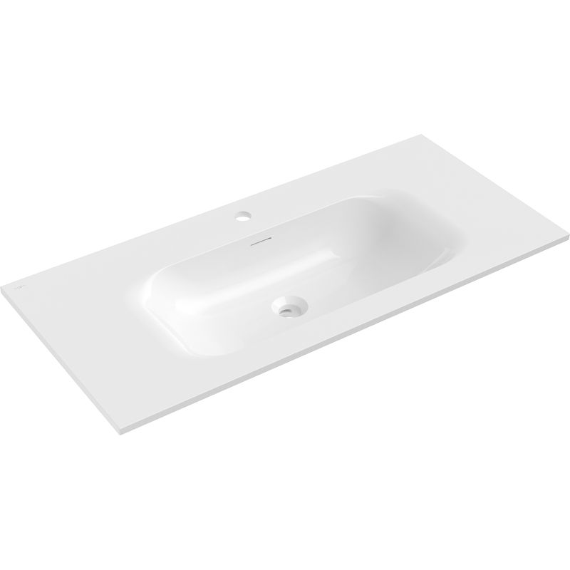 Mexen Vela umývadlo zapustené do dosky 101 x 46,5 cm, biely lesk - 25231000