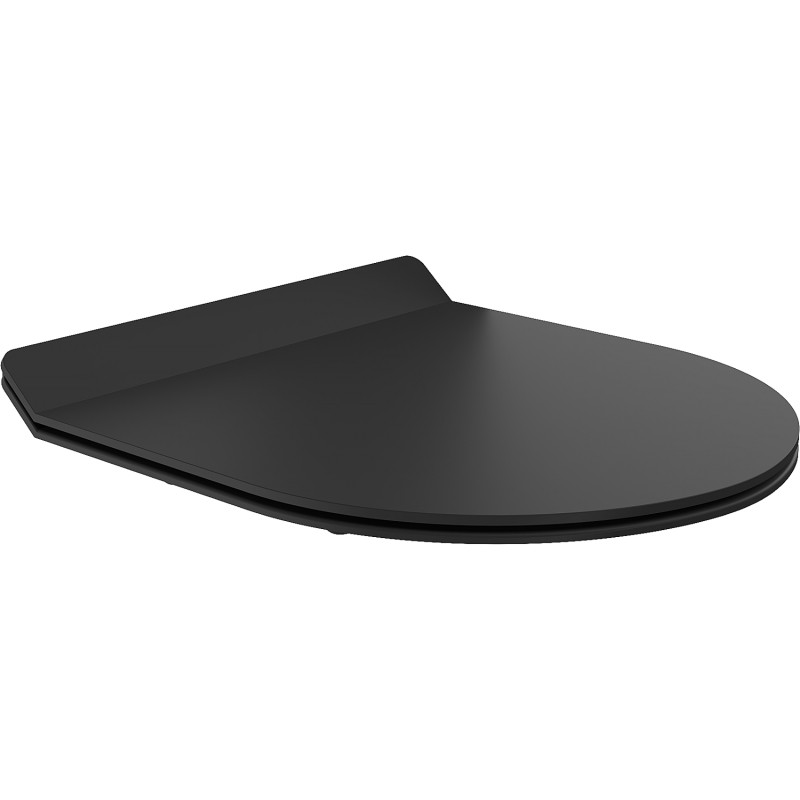 Mexen doska s pomalým zatváraním slim, duroplast, čierna matná - 39010185