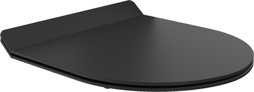 Mexen doska s pomalým zatváraním slim, duroplast, čierna matná - 39010185