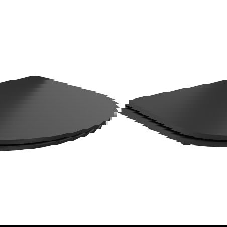 Mexen doska s pomalým zatváraním slim, duroplast, čierna matná - 39100185