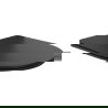 Mexen doska s pomalým zatváraním slim, duroplast, čierna matná - 39100185